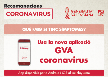 Cartell APP GVA coronavirus